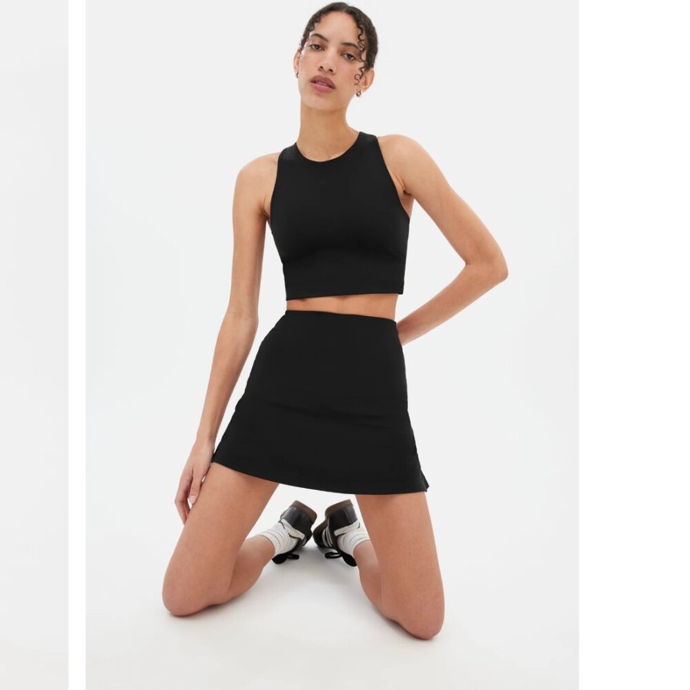 NWT - Girlfriend Collective Black Skort